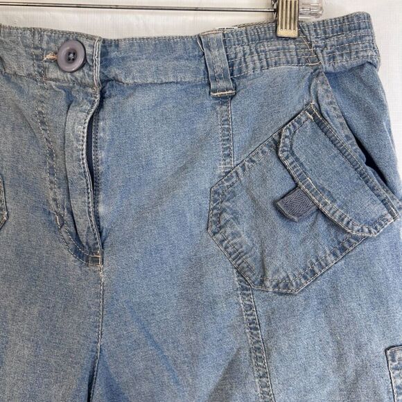 Style & Co Y2K Cargo Retro Long Shorts Size 16 Streetwear Casual 11" Inseam - Picture 6 of 9